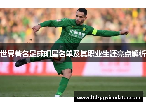 世界著名足球明星名单及其职业生涯亮点解析